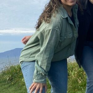 Green AE button jacket